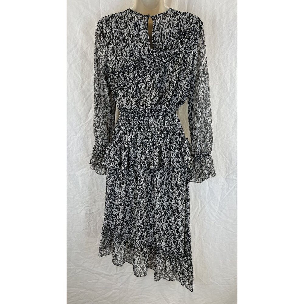 MISA Los Angeles Sophia Asymmetrical Ruffle Smocked Midi Dress $356 - Picture 5 of 12